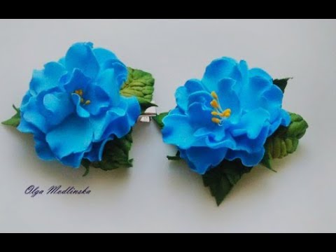 Blue roses from foamiran/ Голубые розы из фоамирана ...