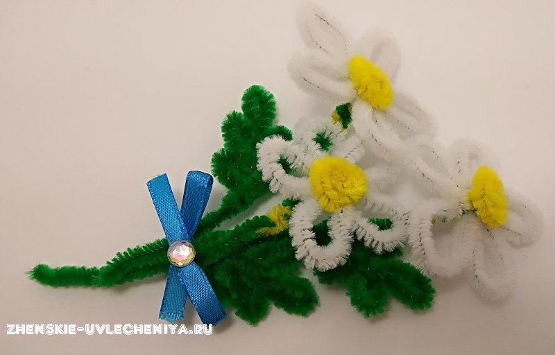 DIY 🌼 Красивые ЦВЕТЫ из синельной проволоки - YouTube