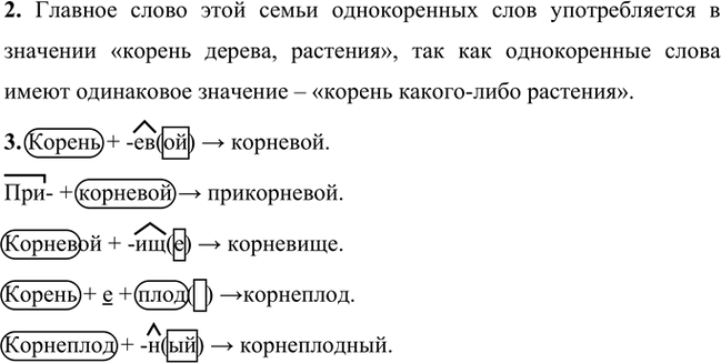 Родственные (однокоренные) слова 2 класс