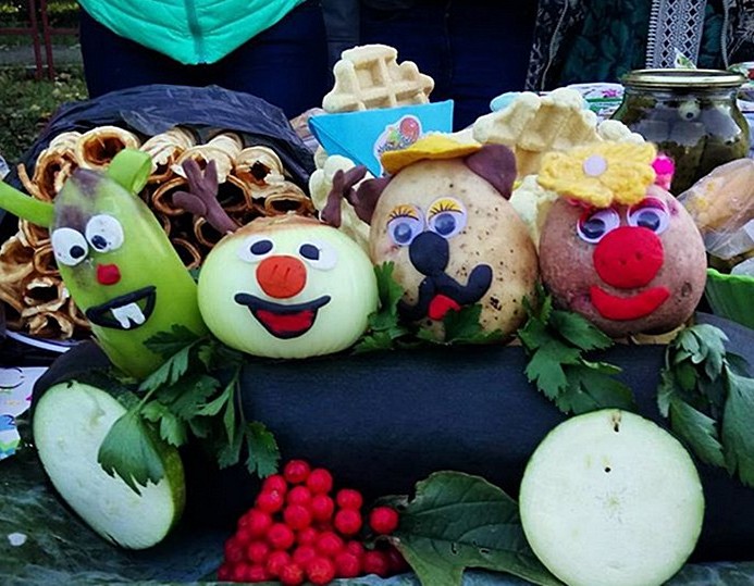 Поделки из овощей своими руками - какие детские изделия можно ...