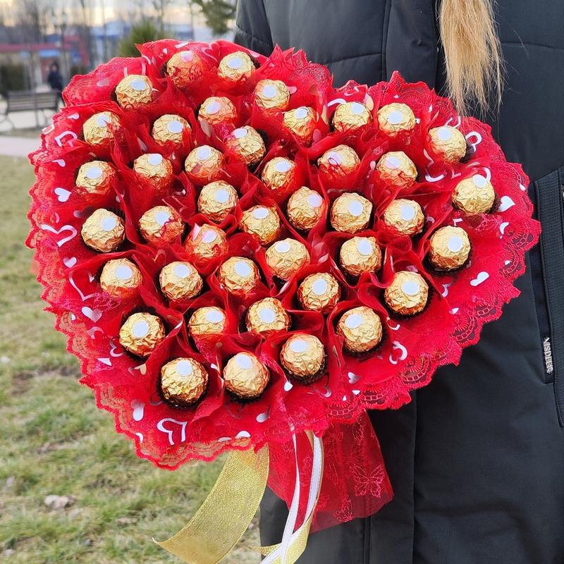 Сладкий букет из Рафаелло букет из конфет съедобный букет ...