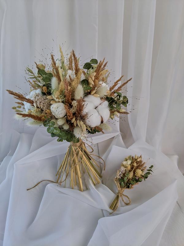 Wedding bouquet of dried flowers - YouTube