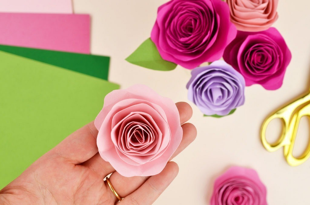 35 см Cardstock роза DIY Простые бумажные цветы 4 Свадебные ...