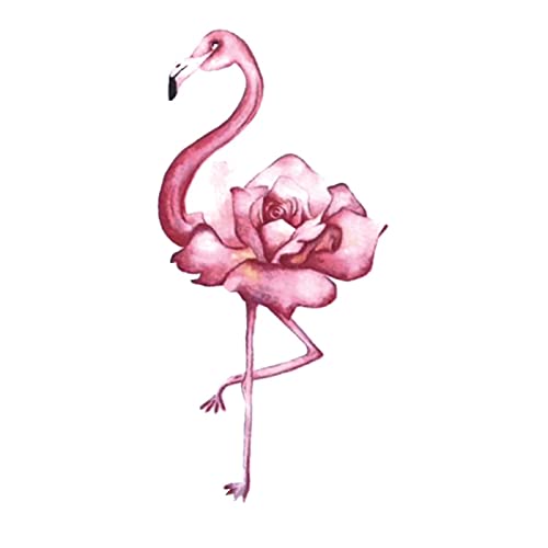 Watercolor pink flamingo, Tropical exotic bird rose flamingo ...