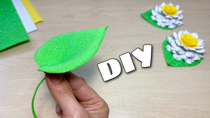 DIY / МК Роза из глиттерного фоамирана ...