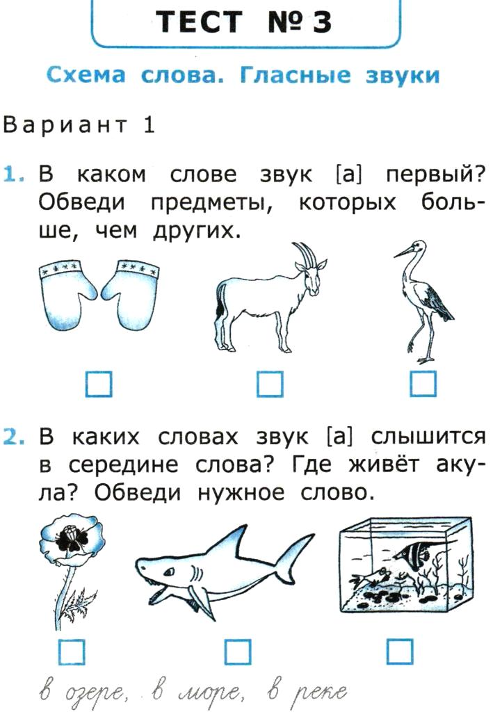 Фонетический разбор слова малина