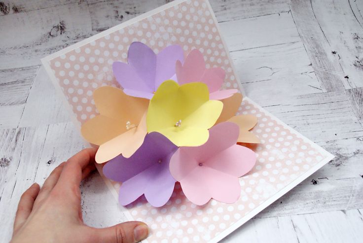 3D Flower Pop-uo Card for any Holiday - YouTube