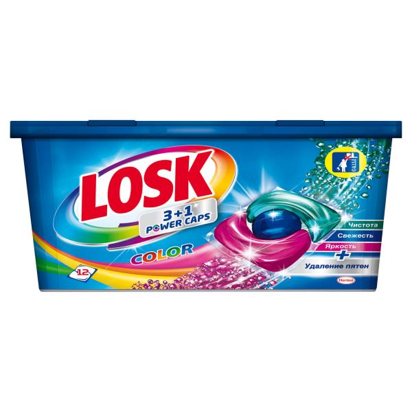 Капсулы для стирки Losk Малайзийский цветок 18шт+Color 18шт ...