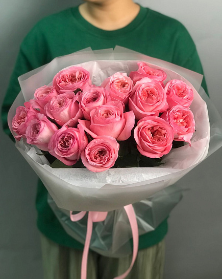 Joyful Pink Rose Bouquet at Rs 550/piece | गुलाब का ...