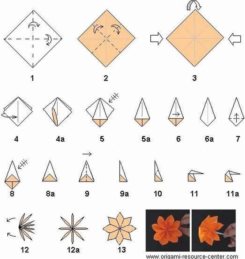 Роза-оригами из бумаги: как сделать, схемы оригами розочки, видео