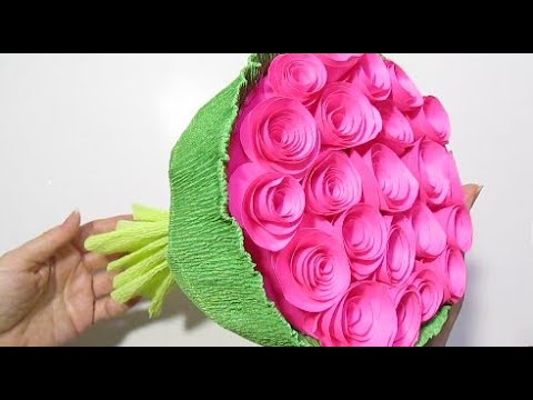 DIY Розы из газеты своими руками. Цветы из бумаги. Мастер ...