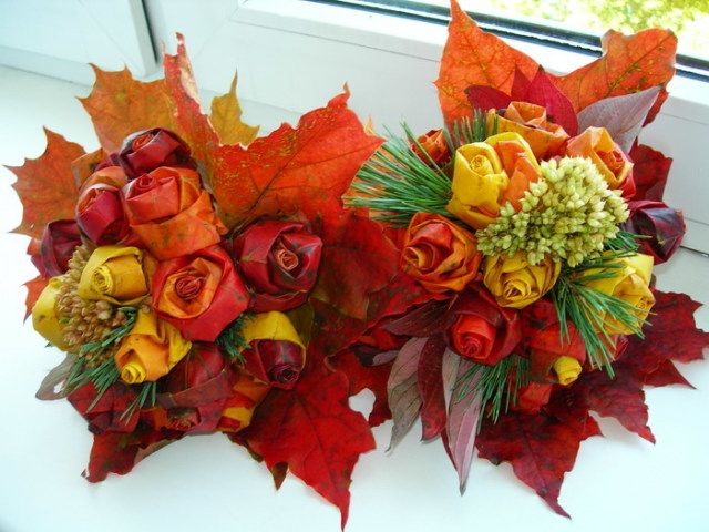 DIY Maple Leaf Roses ...