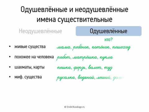 Живой - неодушевленный, одушевленный - неживой