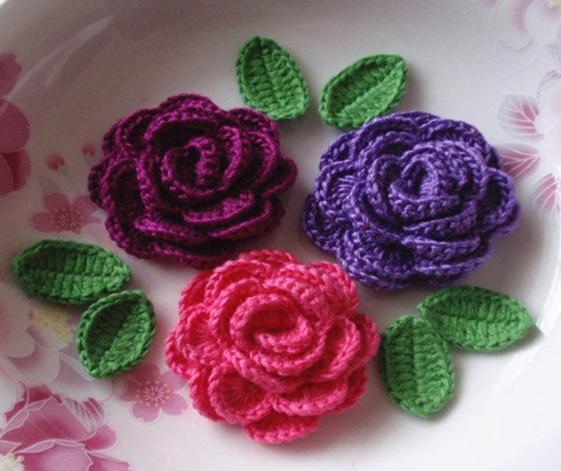 Scheme crochet simple flowers 1 - YouTube