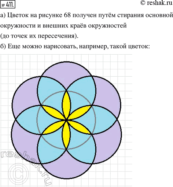 Узоры в круге циркулем. Технология. Чертим цветок циркулем ...