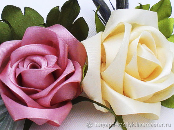 Роза из атласной ленты своими руками | DIY satin ribbon rose ...