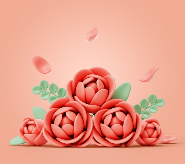 Beautiful Rose 🌹Flower Rangoli🙏 Very Easy | New Rose | 3D ...