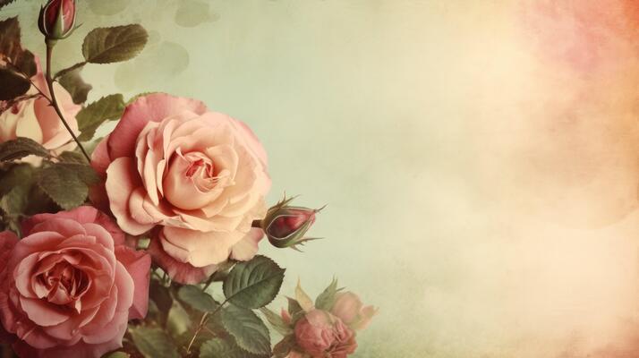 Free Vector | Vintage rose flower botanical illustration ...