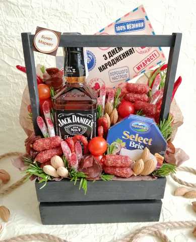 Съедобный букет с Jack Daniel's купить в Краснодаре с ...