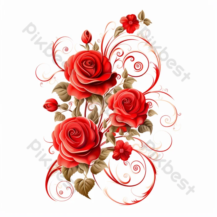 floral bouquets. Lovely red rose ...