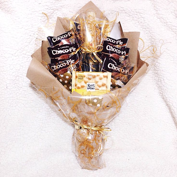 Букет из конфет подарок chocolate bouquet