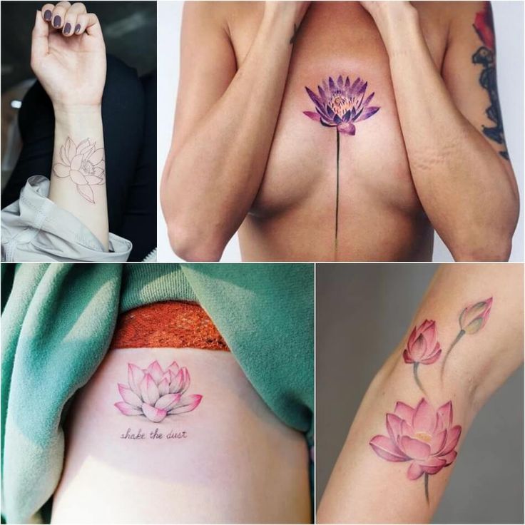 50 Фото) Эскизы Татуировки Лотос 2019 | TattooAssist